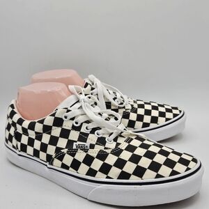 Vans checkerboard black / white skater sneakers size 9